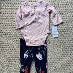 New Baby Girl sz 3 Months 2 pc Outfit NWT